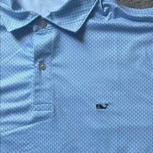 NWT Vineyard Vines Men’s Performance Blue Polo Golf Shirt